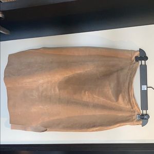 Beautiful Suede tan skirt